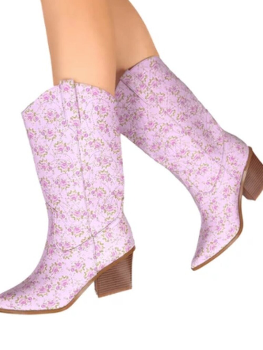 New Cowboy Floral Boots Size 8